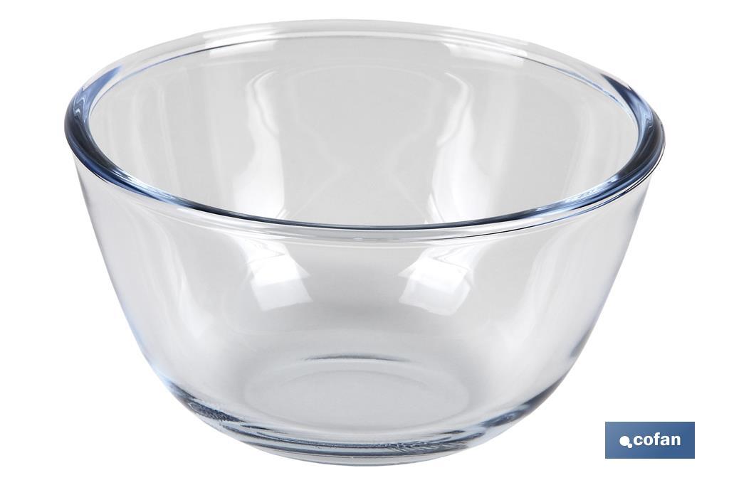 SET DE 2 ENSALADERAS DE VIDRIO BOROSILICATO MODELO BARITINA 800 ML - 2700 ML - Imagen 4