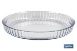 FUENTE REDONDA DE VIDRIO BOROSILICATO MODELO BARITINA 1600 ML