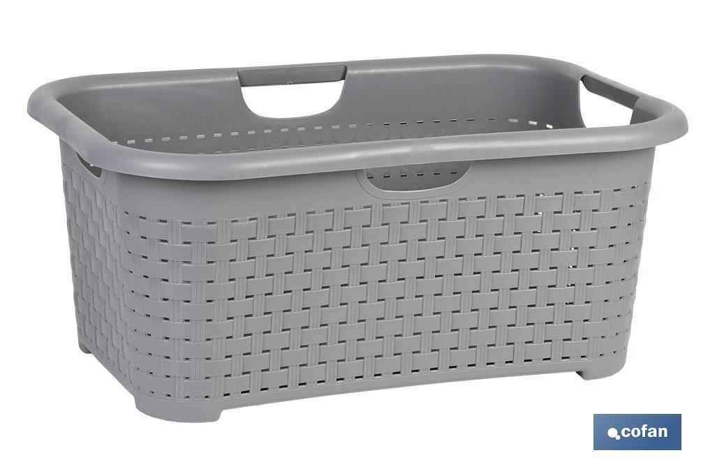 Cesta Multiusos de Polipropileno | Modelo Marsella | Varios Colores | Medidas 59 x 38 x 26 cm - Imagen 3