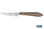 PACK 3 CUCHILLO CHULETERO MICRODENTADO HOJA 10cm MODELO GULASH COLOR NOGAL