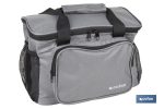 NEVERA TEXTIL PORTÁTIL MULTIBOLSILLOS COLOR GRIS OSCURO 15 L