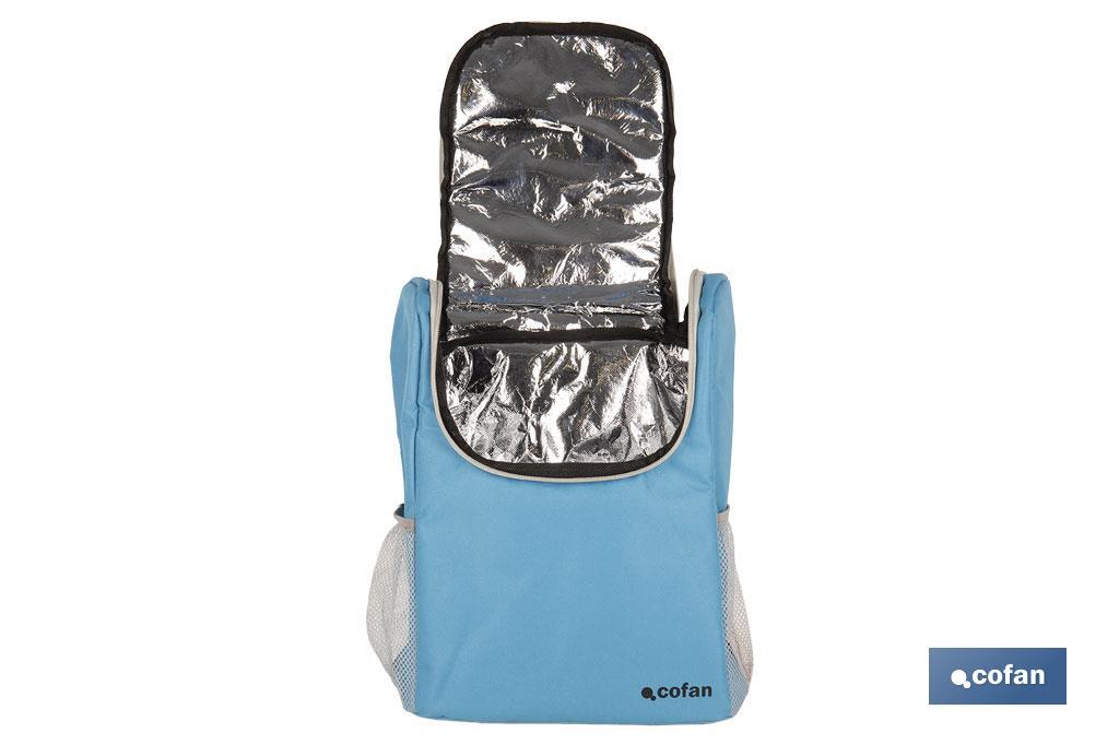 MOCHILA NEVERA COLOR AZUL/GRIS CLARO 10 L - Imagen 4