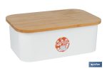 Panera con tapa de bambú | Diseño minimalista | Capacidad: 6,5 l | Perfecta para conservar pan fresco | Disponible en diferentes colores