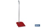 RECOGEDOR ABATIBLE CON GOMA COLOR ROJO