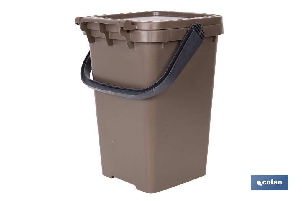 CONTENEDOR MARRON PARA RESIDUOS ORGANICOS 25L - Imagen 4