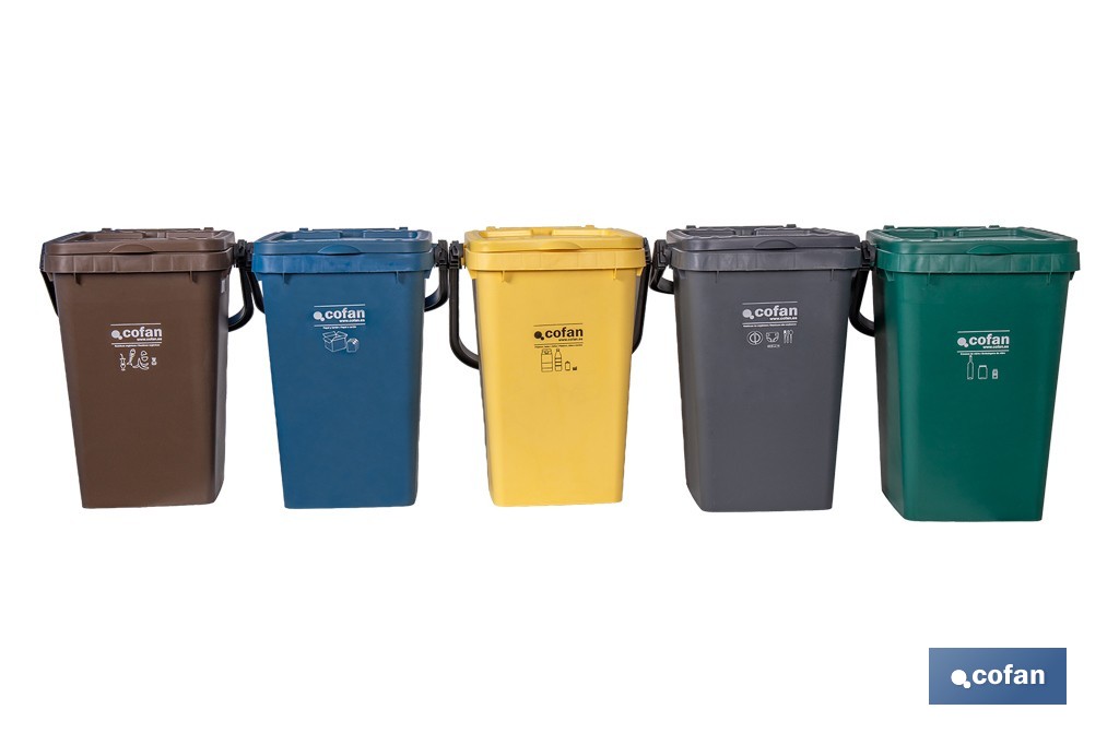 CONTENEDOR AZUL PARA PAPEL-CARTON 25L. - Imagen 2