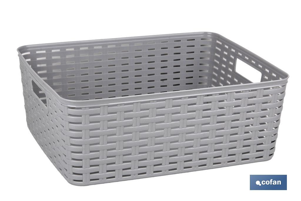 Cesta Multiusos | Capacidad 12 L | Cesta de Almacenaje | Cesta Organizadora - Imagen 4