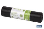 BOLSA DE BASURA 60x80 GALGA 120 50 L COLOR NEGRO 10 UDS.
