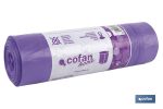 Bolsas de basura perfumadas con autocierre | Rollo de 15 bolsas de basura | Adecuadas para cubos de basura de 30 y 50 litros