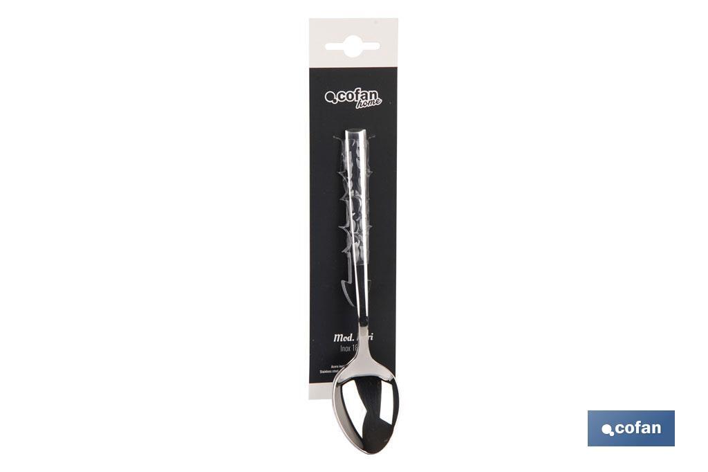 BL 2uds CUCHARA DE POSTRE INOX C-18/10 MODELO BARI 2 mm - Imagen 2