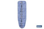 FUNDA ACOLCHADA PARA TABLA DE PLANCHAR 135X53 ICONO LAVADO