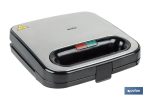SANDWICHERA COLOR ACERO /NEGRA 750 W 23.7 X 23.3 X 8 CM