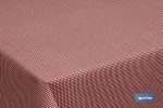 ROLLO MANTEL ANTIMANCHAS RESINADO 1,40 x 20m 50% ALG/50% POL. CUADRITOS