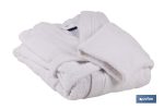 Albornoz Color blanco | 100% algodón | Gramaje 500g/m² | Varias Tallas