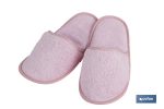 Zapatillas Baño | Modelo Flor | Color Rosa Claro | 100% Algodón | Gramaje 500 g/m² | Talla M o L