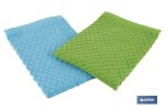 PACK 2 PAÑOS COCINA 50x50 VERDE/AZUL