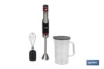 BATIDORA DE MANO ELÉCTRICA CON ACCESORIO BATIDOR Y VASO MEZCLADOR 800W