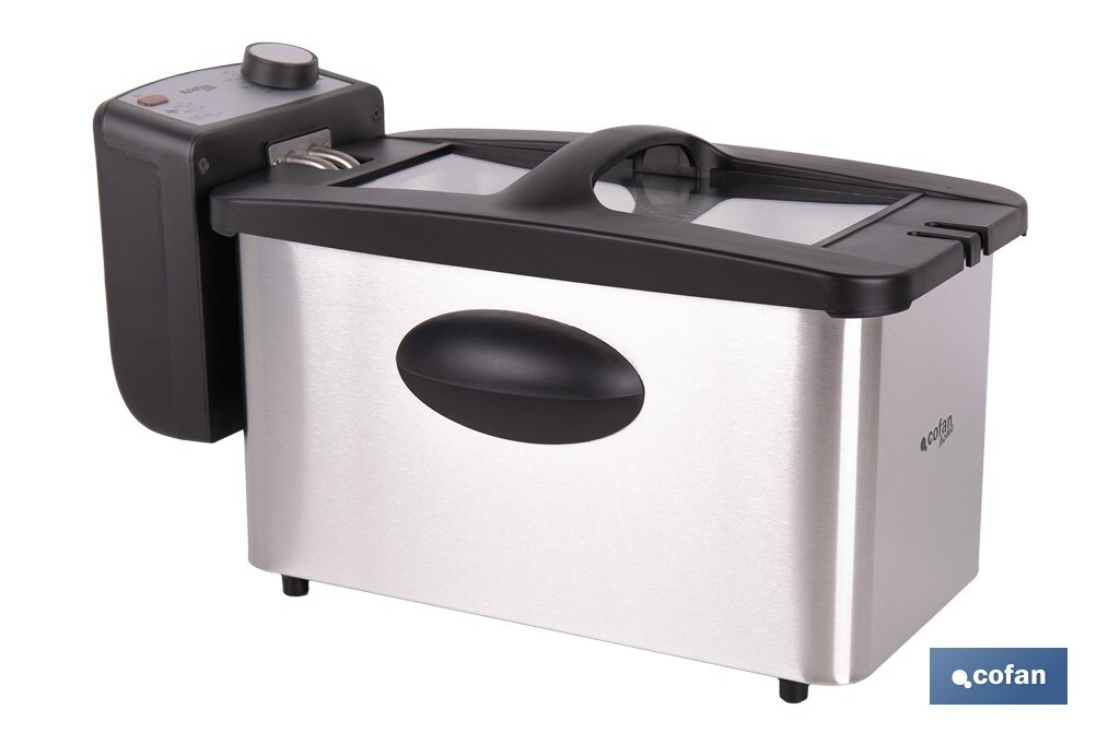 FREIDORA ELECTRICA ACERO INOXIDABLE 3L 2000W - Imagen 2