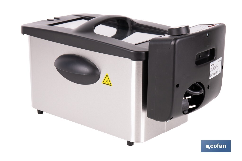 FREIDORA ELECTRICA ACERO INOXIDABLE 3L 2000W - Imagen 4