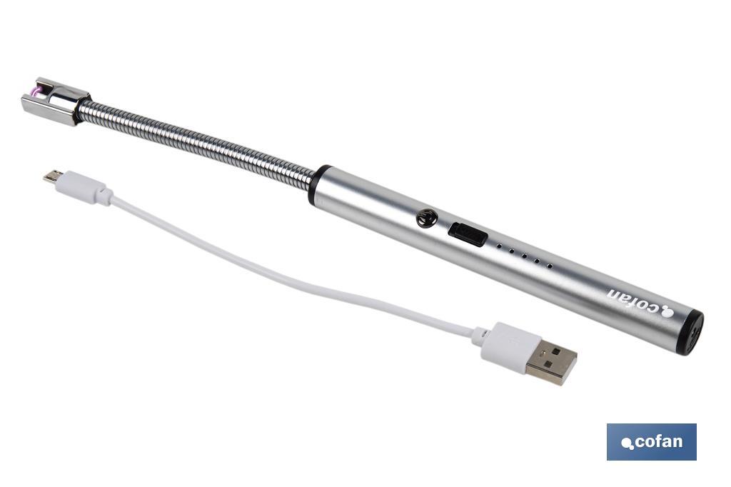 ENCENDEDOR ELECTRICO CON ARCO DE PLASMA USB MEDIDAS 26 X 1.5 cm