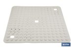 Alfombrilla de baño cuadrada | Adecuada para bañera o ducha | Superficie antideslizante | Varios colores | Medidas: 60 x 60 cm
