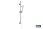 KIT DUCHA BARRA DESLIZANTE 3 PCS 5 FUNCIONES BLANCO