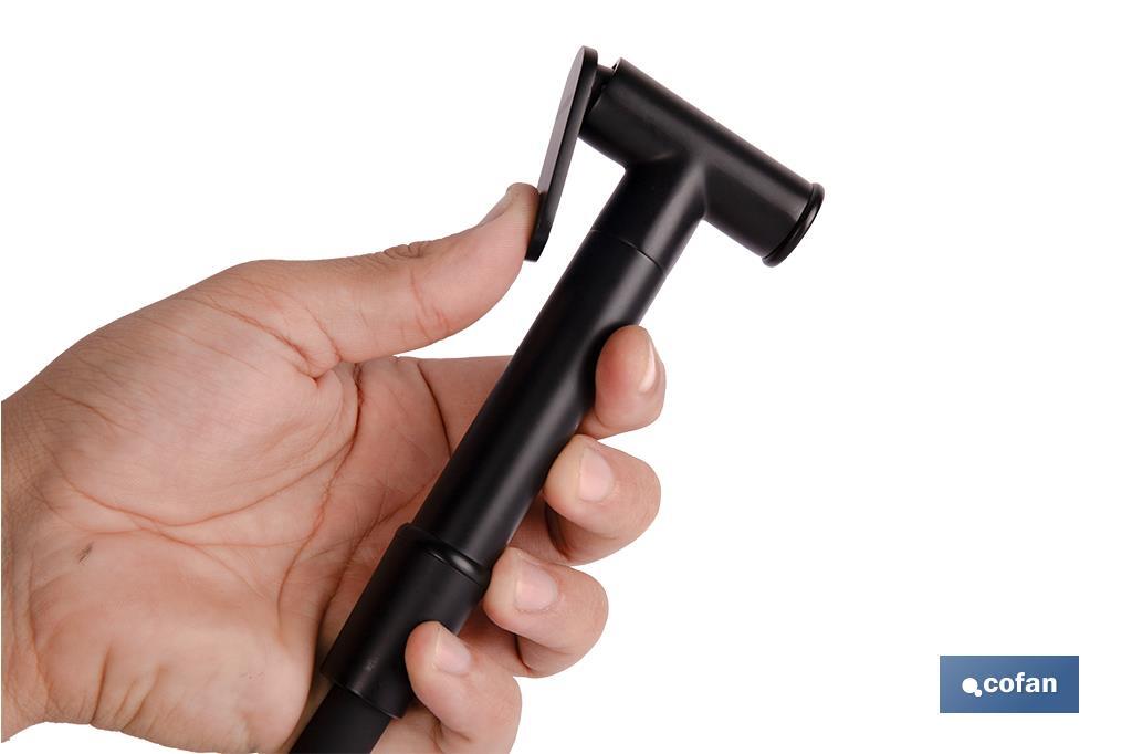 Ducha higiénica para inodoro | Grifo de bidé empotrado | Agua fría y caliente | Manguera incluida | Disponible en acabado negro y cromado - Imagen 3