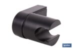 SOPORTE DE DUCHA PARA PARED COLOR NEGRO ABS