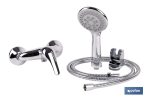 SET DE GRIFO MONOMANDO PARA DUCHA CON SOPORTE FLEXO MANGO GAMA ÖLFUS 40 MM