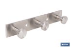 Perchero de pared | Material: acero inoxidable 304 | Acabado: satinado | Disponible con diferentes colgadores