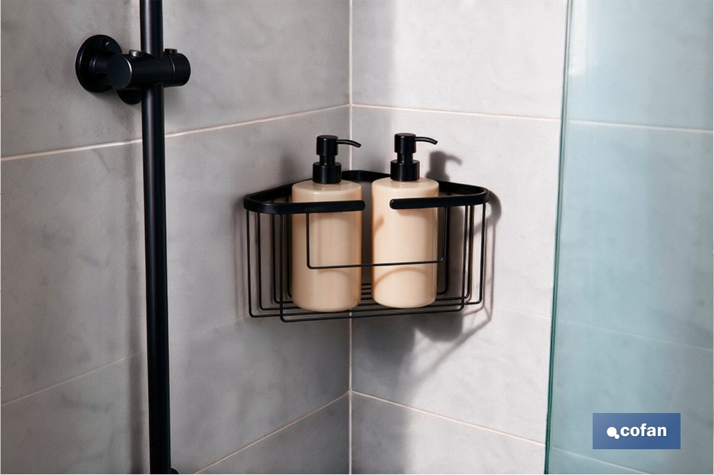 Cesta rinconera para ducha en acero inoxidable 304 | Disponible en dos acabados | Organizador de baño para rincones - Imagen 2