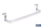 Toallero para mueble de baño con longitud de 36 cm. Dos acabados diferentes.