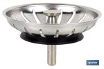 REJILLA FILTRO CESTA DESAGÜE PASADOR METALICO Ø83 MM