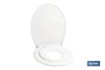 TAPA WC FORMA OVAL CON ASIENTO PARA NIÑOS 44.7 x 37.1 CM