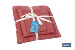 JUEGO DE 3 TOALLAS CORAL 580 G/M2 GAMA JAMAICA 30X50 50X100 70X140 CM