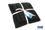 JUEGO DE 3 TOALLAS NEGRO 580 G/M2 GAMA BRILLANTE 30X50 50X100 70X140 CM