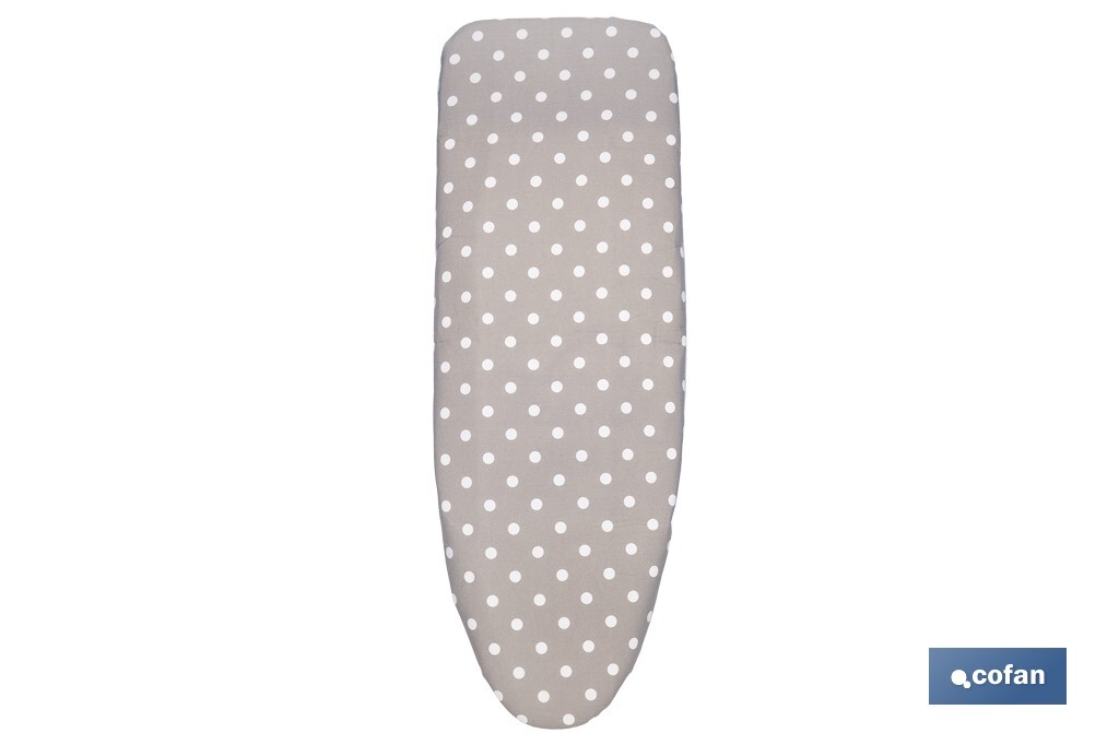 FUNDA ACOLCHADA PARA TABLA DE PLANCHAR 135 X 53 CM LUNARES