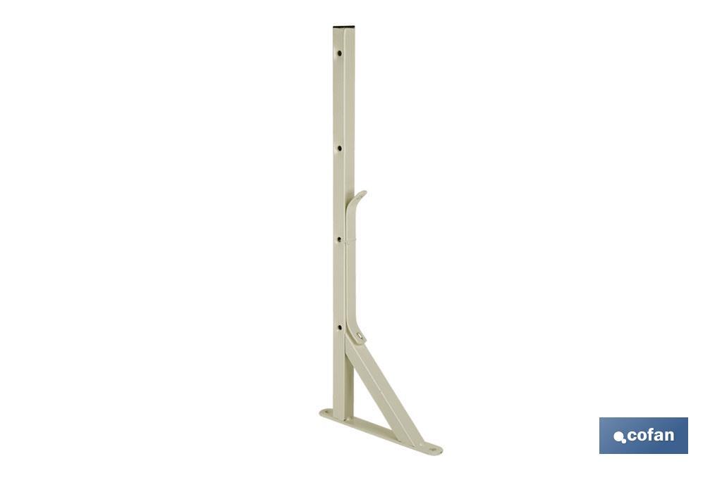 TENDEDERO BLANCO DE ESCUADRA PARA PARED 50 X 20 CM - Imagen 2