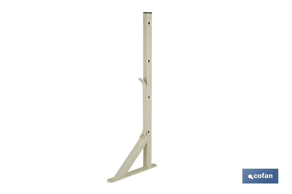 TENDEDERO BLANCO DE ESCUADRA PARA PARED 50 X 20 CM - Imagen 3