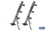 TENDEDERO FIJO DE PARED DE DOS PIEZAS INOXIDABLE 304 3 POLEAS 36.5 x 9.5 CM