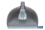 Cepillo con pala de limpieza | Borde de goma | Adecuado para el hogar, el coche, oficina | Disponible en varios colores