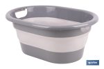 BARREÑO PLEGABLE GRIS/BLANCO 18 L
