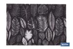 FELPUDO CON ESTAMPADO DIGITAL HOJAS 50 x 70 CM