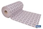 ROLLO DE ALFOMBRA EN CUADROS CROCHET 50% ALGODÓN 50% POLIÉSTER 50 CM X 15 M