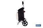 Carro de la compra plegable con 2 ruedas | Chasis de aluminio | Bolsa de 43 litros | Bolsillo para congelados | Disponible en varios colores