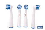 SET DE 4 CABEZALES DE REPUESTO PARA CEPILLO DE DIENTES ELÉCTRICO