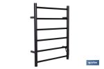 TOALLERO ELÉCTRICO NEGRO 80 W 68 X 53 X 10.5 CM IP44