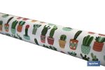 Mantel antimanchas | Estampado de cactus | Materiales: vinilo y poliéster | Impermeable | Fácil de limpiar | Disponible en diferentes medidas