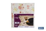 Hule con diseño moderno de flores | Materiales: PVC y polipropileno | Fácil de limpiar | Disponible en diferentes medidas