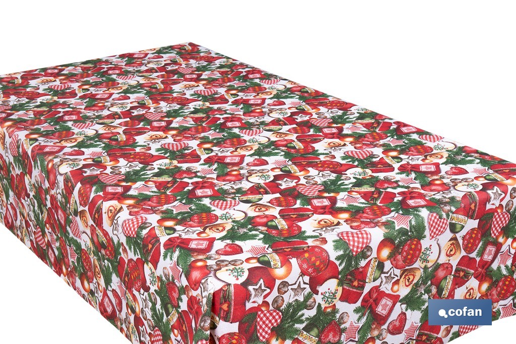 ROLLO DE MANTEL RESINADO ANTIMANCHAS ENCANTO NAVIDEÑO 75% ALGODÓN 25% POLIÉSTER 1,40 X 15 M - Imagen 4